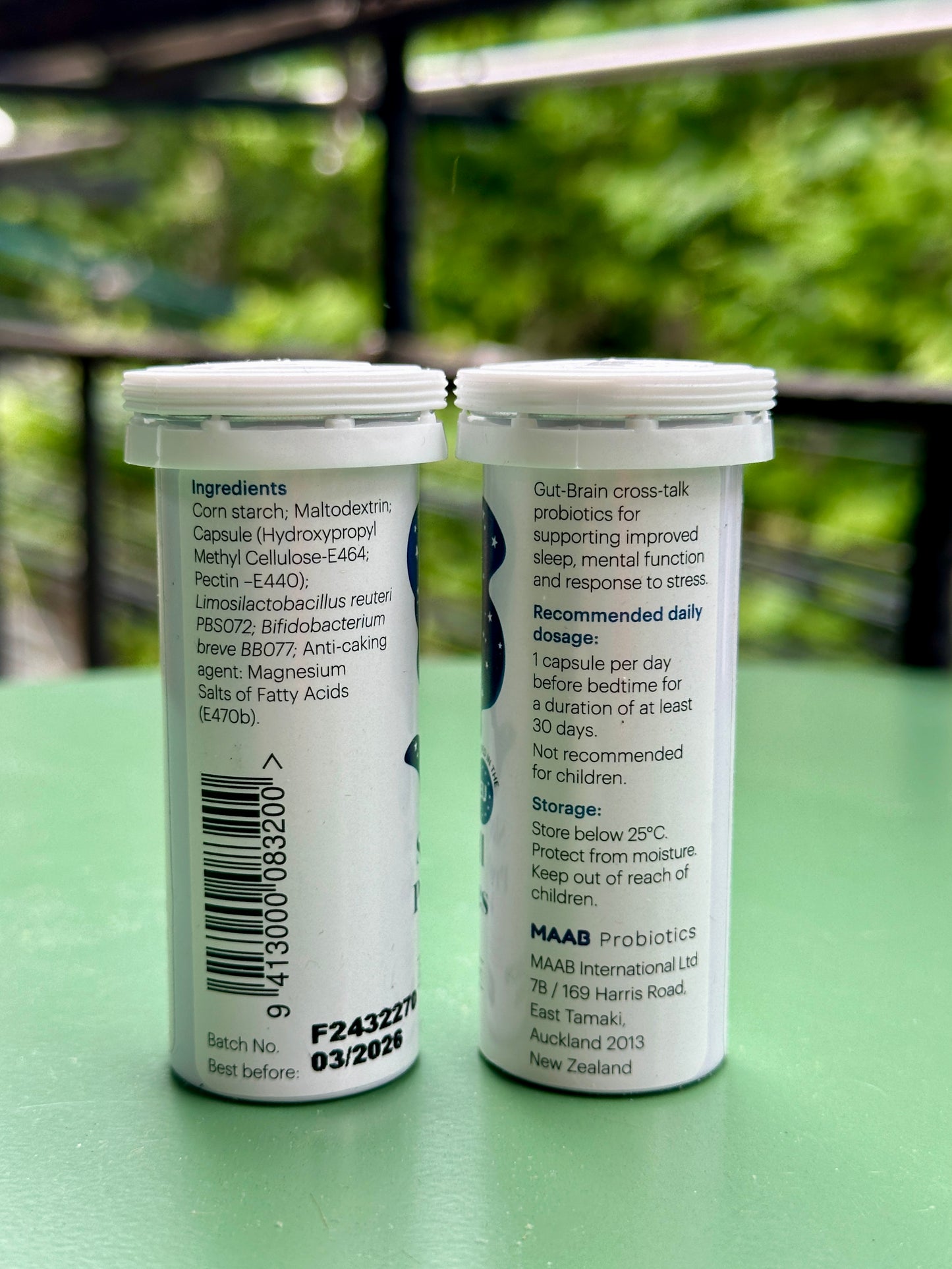 MAAB SleepWell probiotic capsules (30 in a tube)