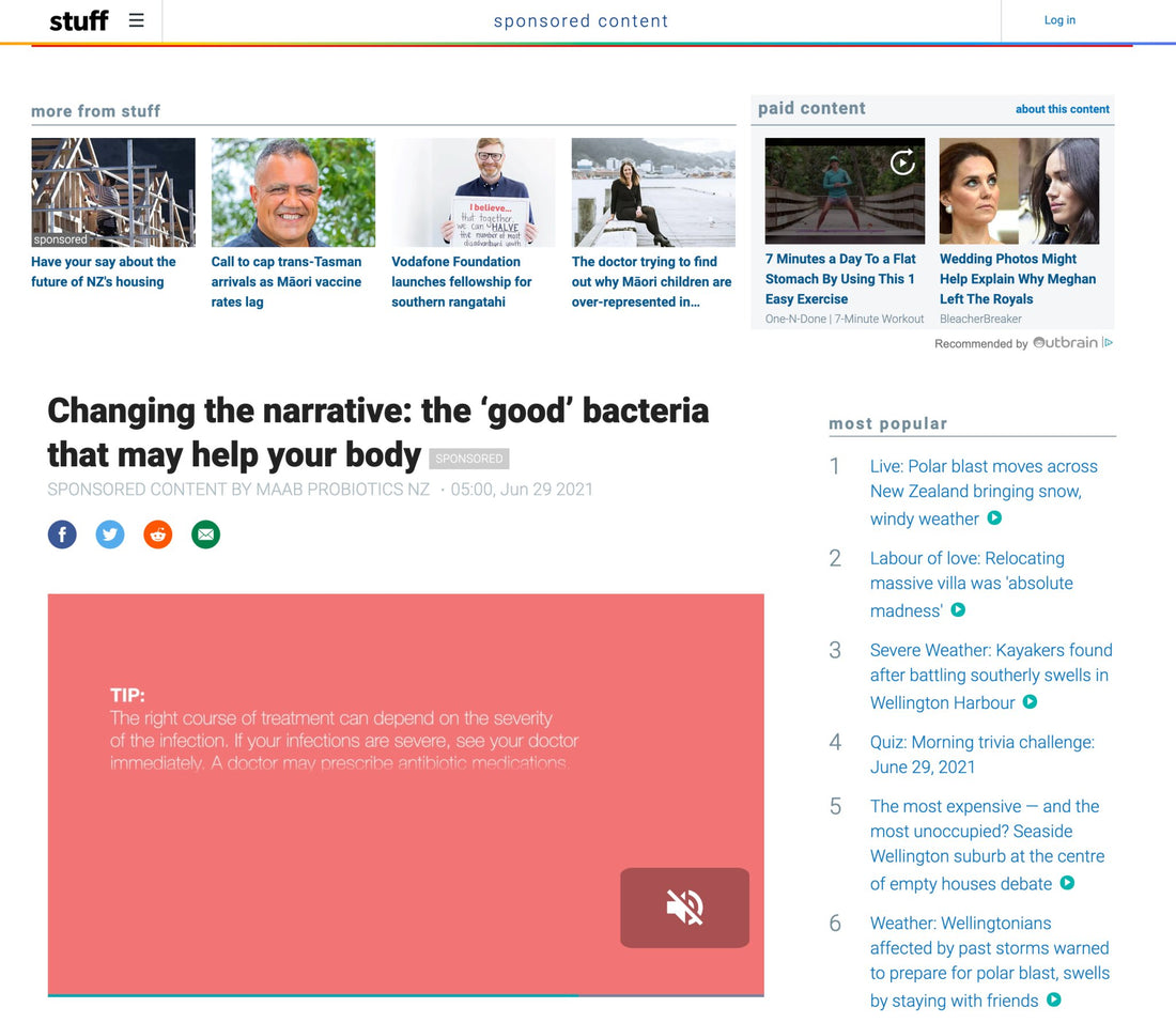 REPOST : Changing the narrative: the ‘good’ bacteria that may help your body - MAAB New Zealand